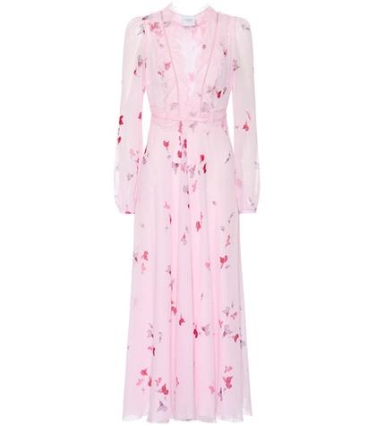 Giambattista Valli Floral-printed Silk Maxi Dress