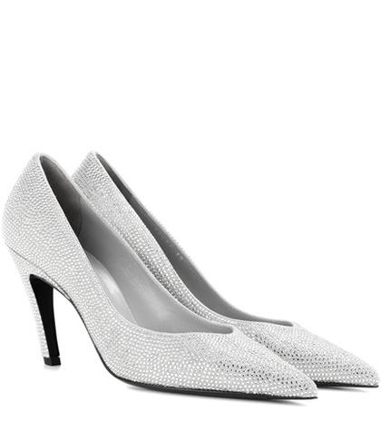 Helmut Lang Crystal-embellished Pumps