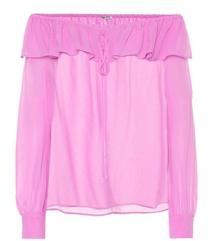 Miu Miu Silk Georgette Blouse