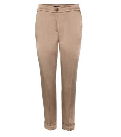 Valentino Cropped Satin Trousers