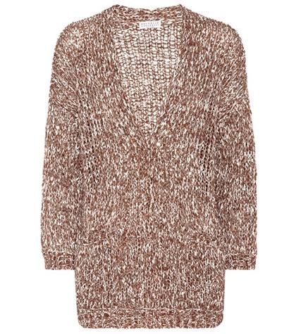 Brunello Cucinelli Sequinned V-neck Cardigan