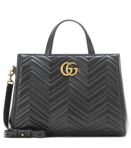 Acne Studios Gg Marmont Matelassé Leather Tote