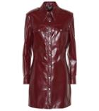 Calvin Klein 205w39nyc Leather Shirt Dress