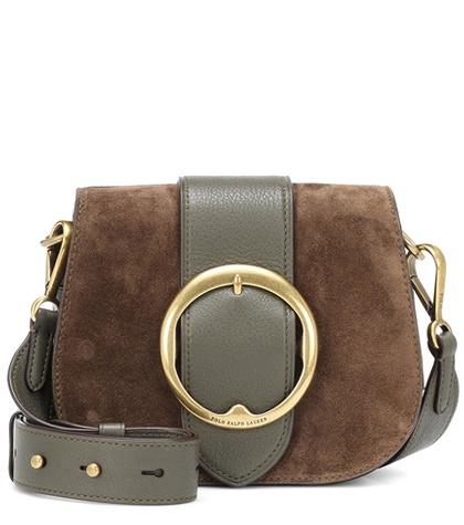 Rick Owens Leather And Suede Shoulder Bag