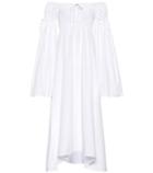 Attico Cotton Off-the-shoulder Dress