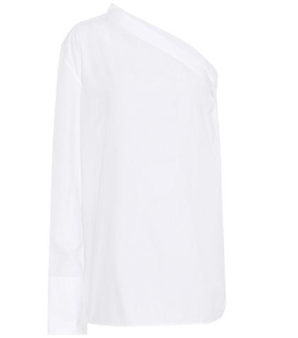 Helmut Lang One-shoulder Cotton Shirt