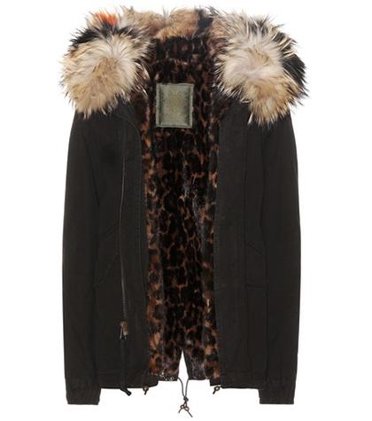 Mr & Mrs Italy Mini Fur-lined Cotton Parka With Fur-lined Hood
