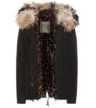 Mr & Mrs Italy Mini Fur-lined Cotton Parka With Fur-lined Hood