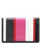 Balenciaga Bazar Striped Leather Wallet