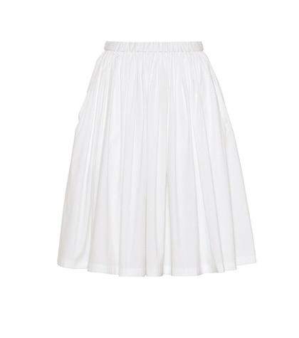 Camilla Cotton-blend Poplin Skirt