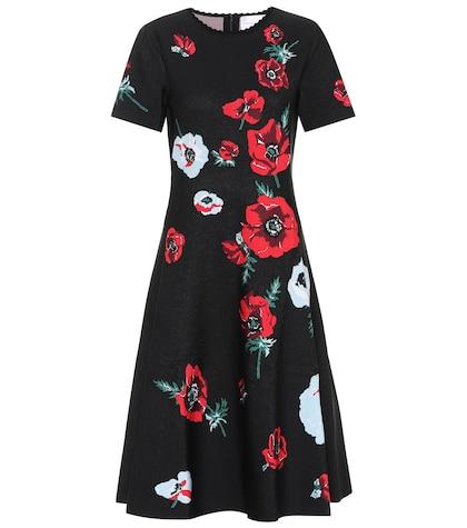 Carolina Herrera Floral Crêpe Dress