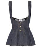 Rosie Assoulin Cotton And Linen Denim Top