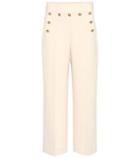 Tory Burch Cropped Sailor High-rise Pants