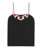 Saint Laurent Embroidered Silk Top