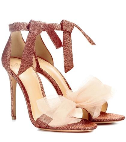 Alexandre Birman Exclusive To Mytheresa.com – Clarita Lamé And Tulle Sandals