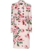Dolce & Gabbana Floral-printed Wool And Silk Coat