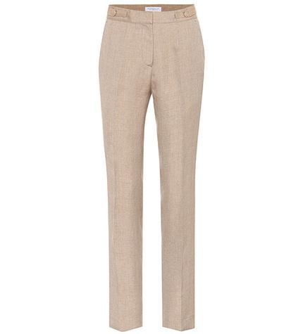 Gabriela Hearst Delon Linen And Silk Trousers