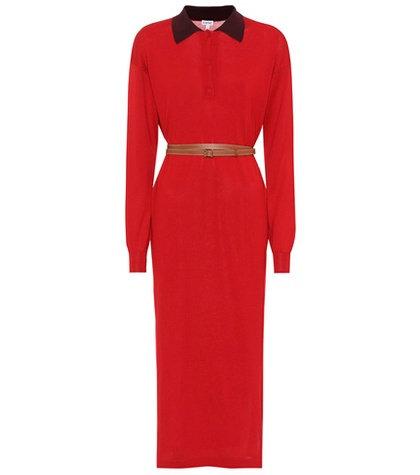 Loewe Belted Cotton-jersey Dress
