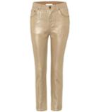 Chlo Exclusive To Mytheresa.com – Metallic Cropped Jeans