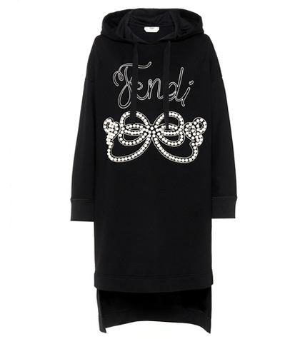 Fendi Cotton Hoodie Dress