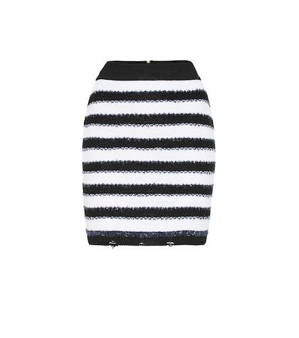 Stella Mccartney Striped Knit Miniskirt