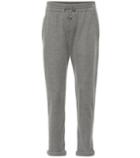 Brunello Cucinelli Cotton And Silk-blend Trackpants