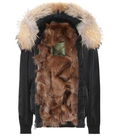 Agnona Fur-trimmed Bomber Jacket