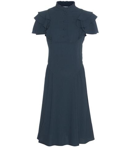 Prada Ruffled Crêpe Dress