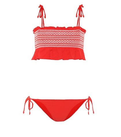 Re/done Selena Smocked Bikini