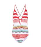 Re/done Striped Crochet Swimsuit