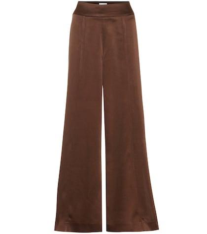 Arj Naia High-rise Wide-leg Satin Pants