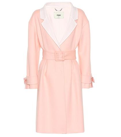 Fendi Belted Wool Coat