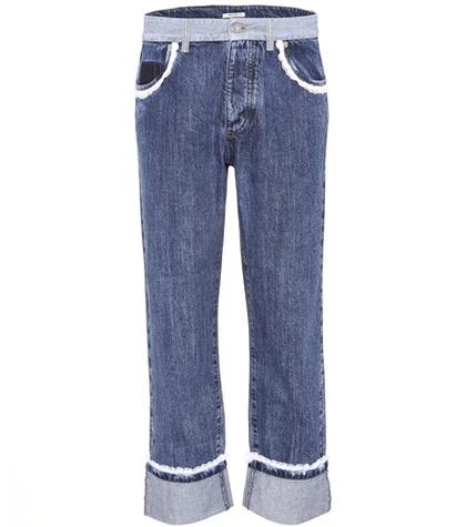 Miu Miu Lace-trimmed Jeans