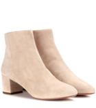 Aquazzura Baroque Bootie 50 Suede Ankle Boots