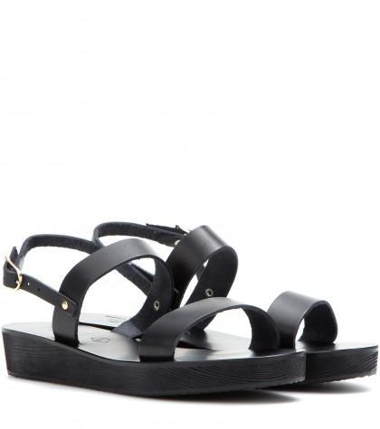 Ancient Greek Sandals Clio Platform Leather Sandals