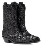 Dolce & Gabbana Sequined Cowboy Boots