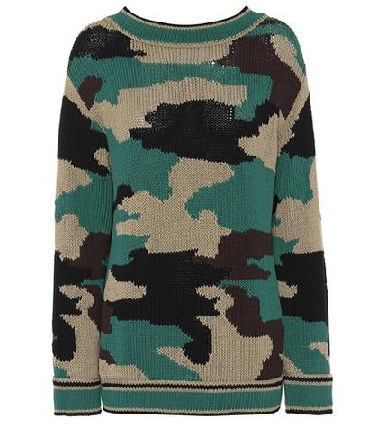 Burberry Camouflage Cotton Sweater