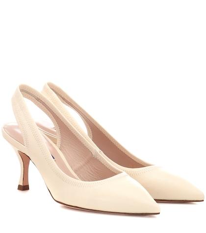Stuart Weitzman Odette Slingback Leather Pumps