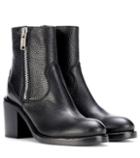 Mcq Alexander Mcqueen Clapton Zip Leather Ankle Boots