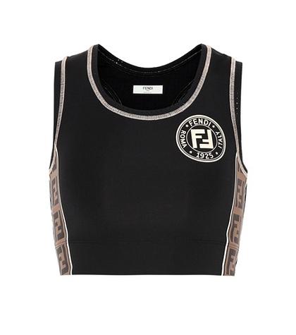Fendi Logo Crop Top
