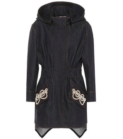 Fendi Embellished Denim Coat