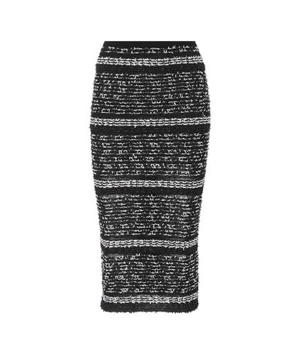 Roland Mouret Gunby Tweed Pencil Skirt