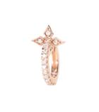 Victoria Beckham Cross Tiny Hoop 18kt Rose Gold And Diamond Earring