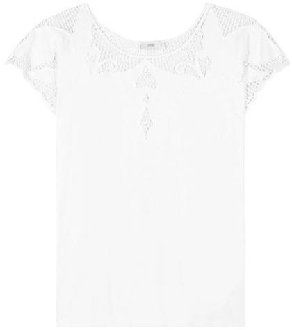 Closed Embroidered Cotton And Linen Blouse