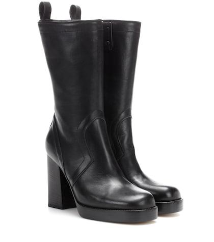 Dior Sunglasses Leather Ankle Boots
