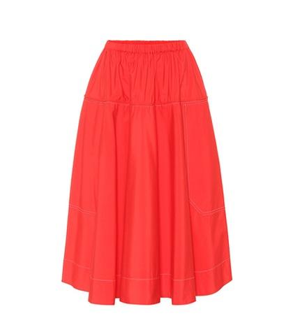 N21 Cotton Midi Skirt
