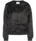 Velvet Viviette Cotton And Silk-satin Bomber Jacket