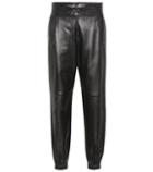 Saint Laurent High-rise Leather Pants
