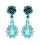 Prada Rose Jewels Clip-on Earrings