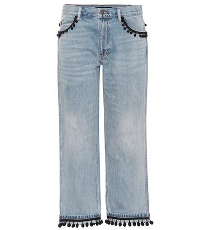 Marc Jacobs Pompom-trimmed Jeans
